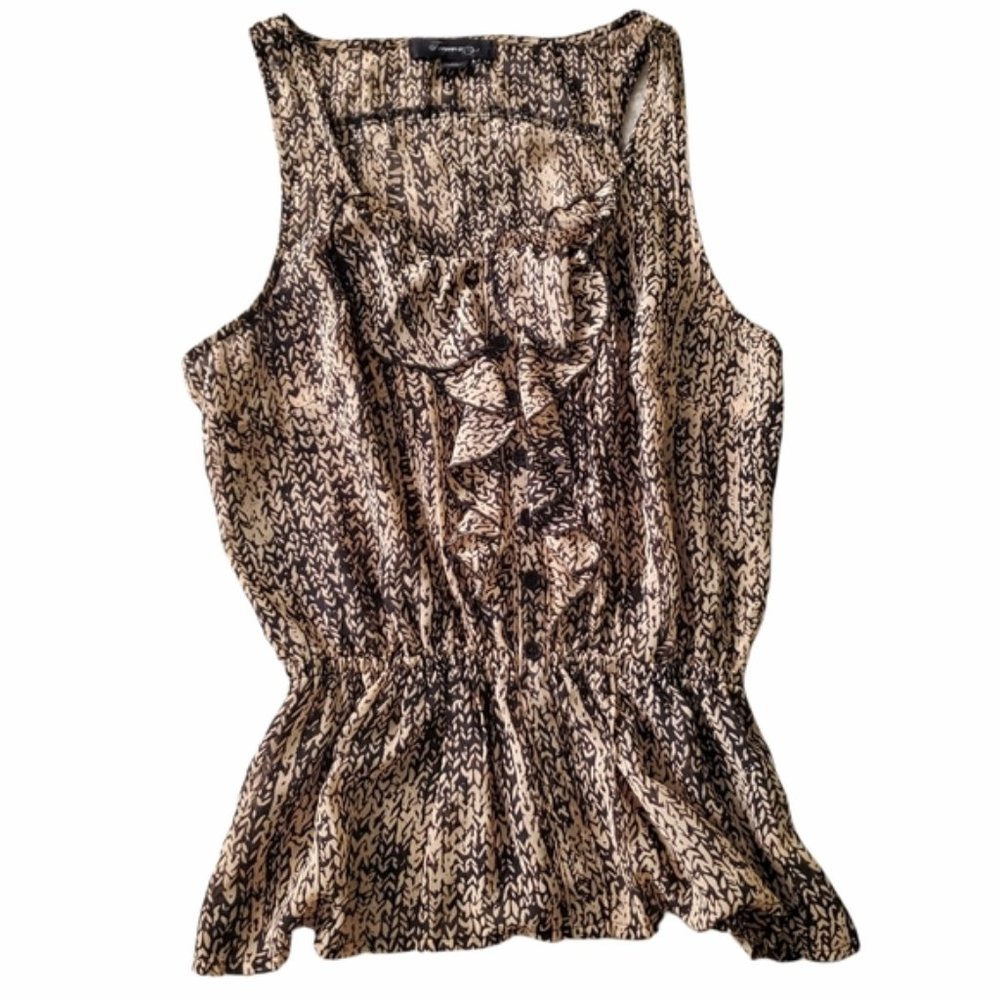 FOREVER 21 | Boho Sleeveless Ruffle Tank